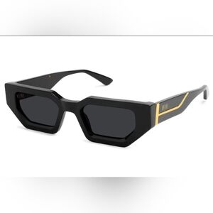*NEW* 9FIVE Vincent Black & 24K Gold Sunglasses, Polarized Lens, UV Protection